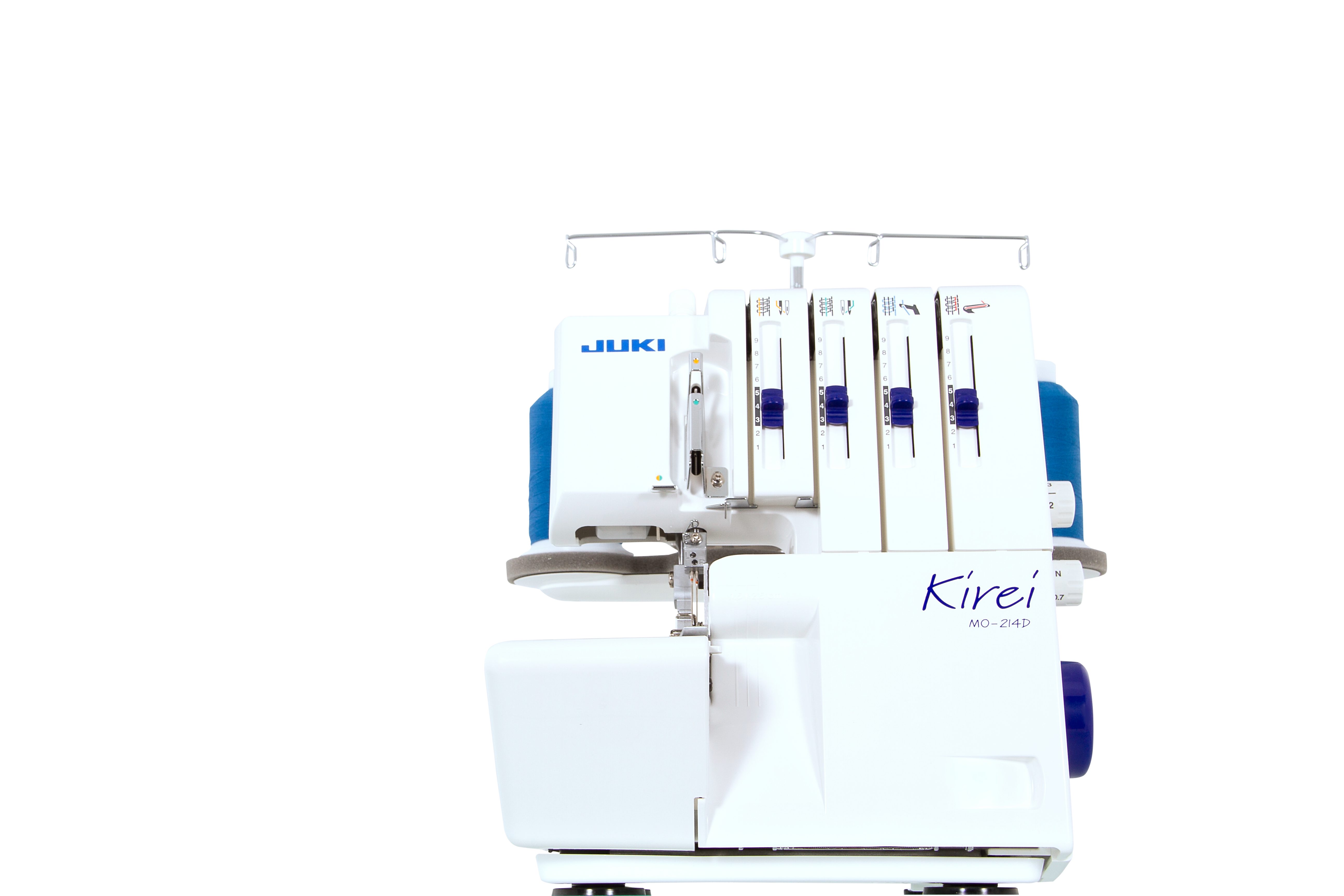 Juki Nähmaschine Juki MO-214D Kirei, Inklusive Abfallbehälter und Blindsaumfuß