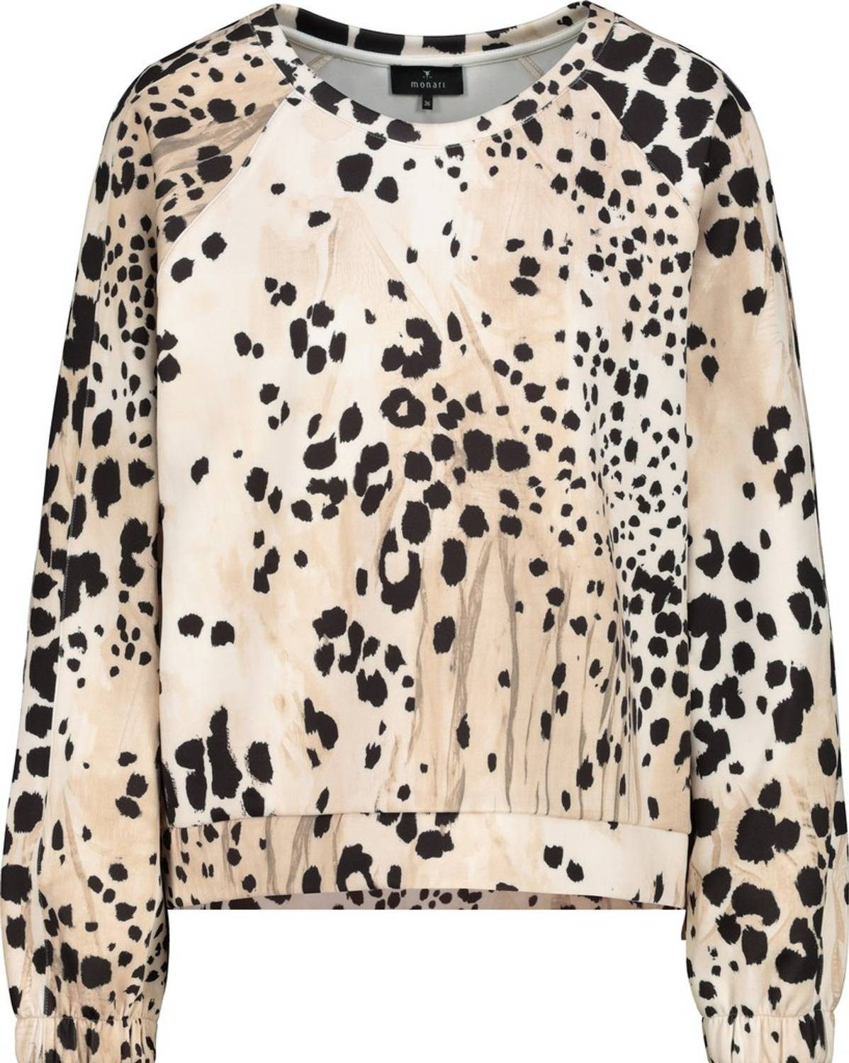 Monari Sweatshirt 809169 Oversize-Sweatshirt mit Allover-Leoprint
