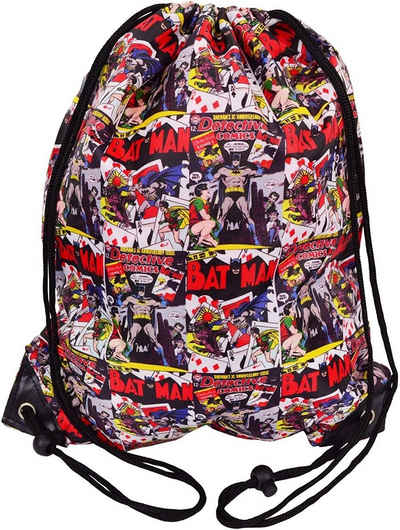 Batman Gymbag BATMAN Comics Gymbag Turnbeutel Einkaufstasche Rucksack Beutel Büddel für Zuhause, Einkaufen, Auto, Sport