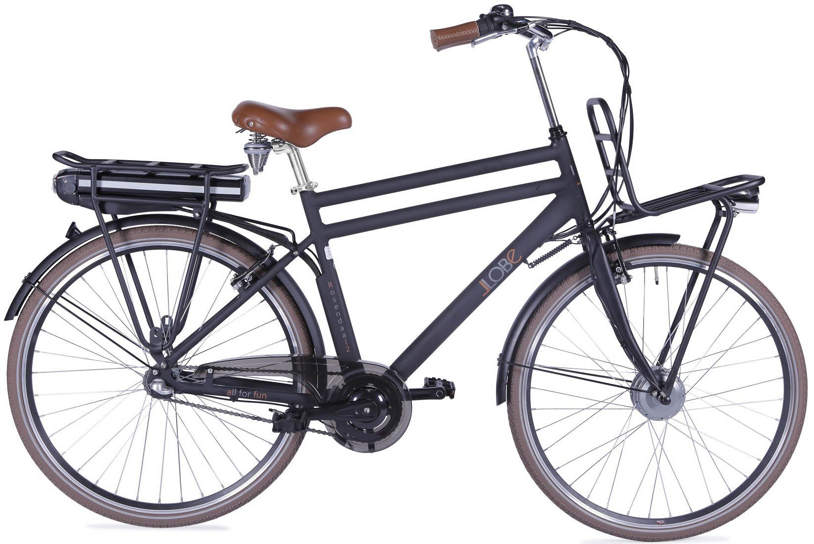 LLobe E-Bike »Rosendaal Gent 130864«, 3 Gang, Nabenschaltung, Frontmotor  250 W, Gepäckträger vorne online kaufen | OTTO