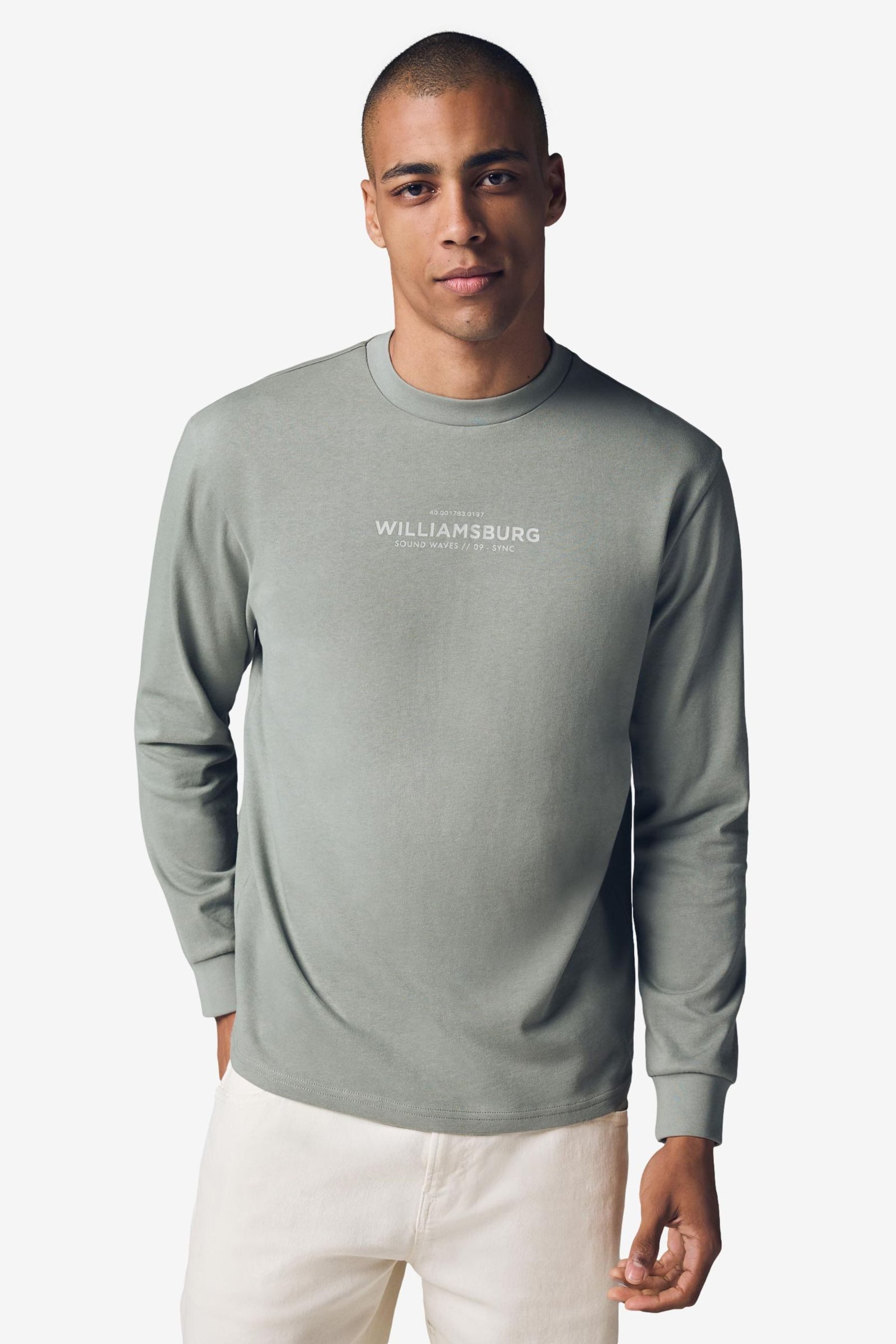 Langarmshirt Langärmeliges Relaxed Fit T-Shirt mit Grafik
