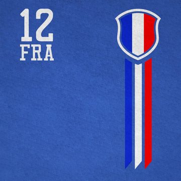 Shirtracer T-Shirt »12. Mann Frankreich Fanshirt - Fussball EM 2024 Kinder - Jungen Kinder T-Shirt« frankreich t-shirt - fussball kinder shirt - em tshirt