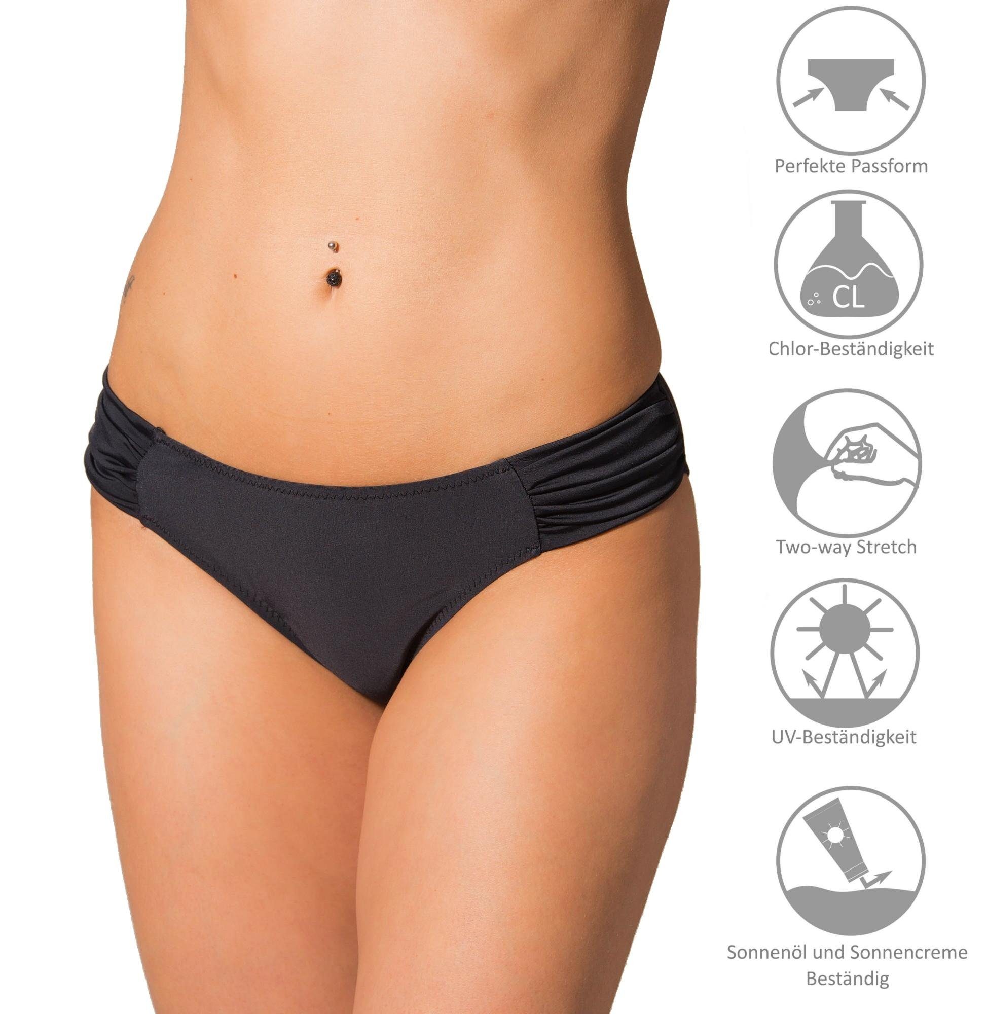 Aquarti Bikini-Hose Aquarti Damen Bikinihose mit seitlichen Raffungen – Bild 5 von 5