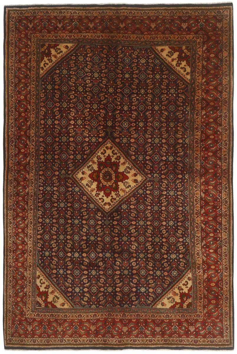 Trading, mm Orientteppich 12 / rechteckig, Orientteppich Mahal Perserteppich, Nain Höhe: 210x314 Handgeknüpfter