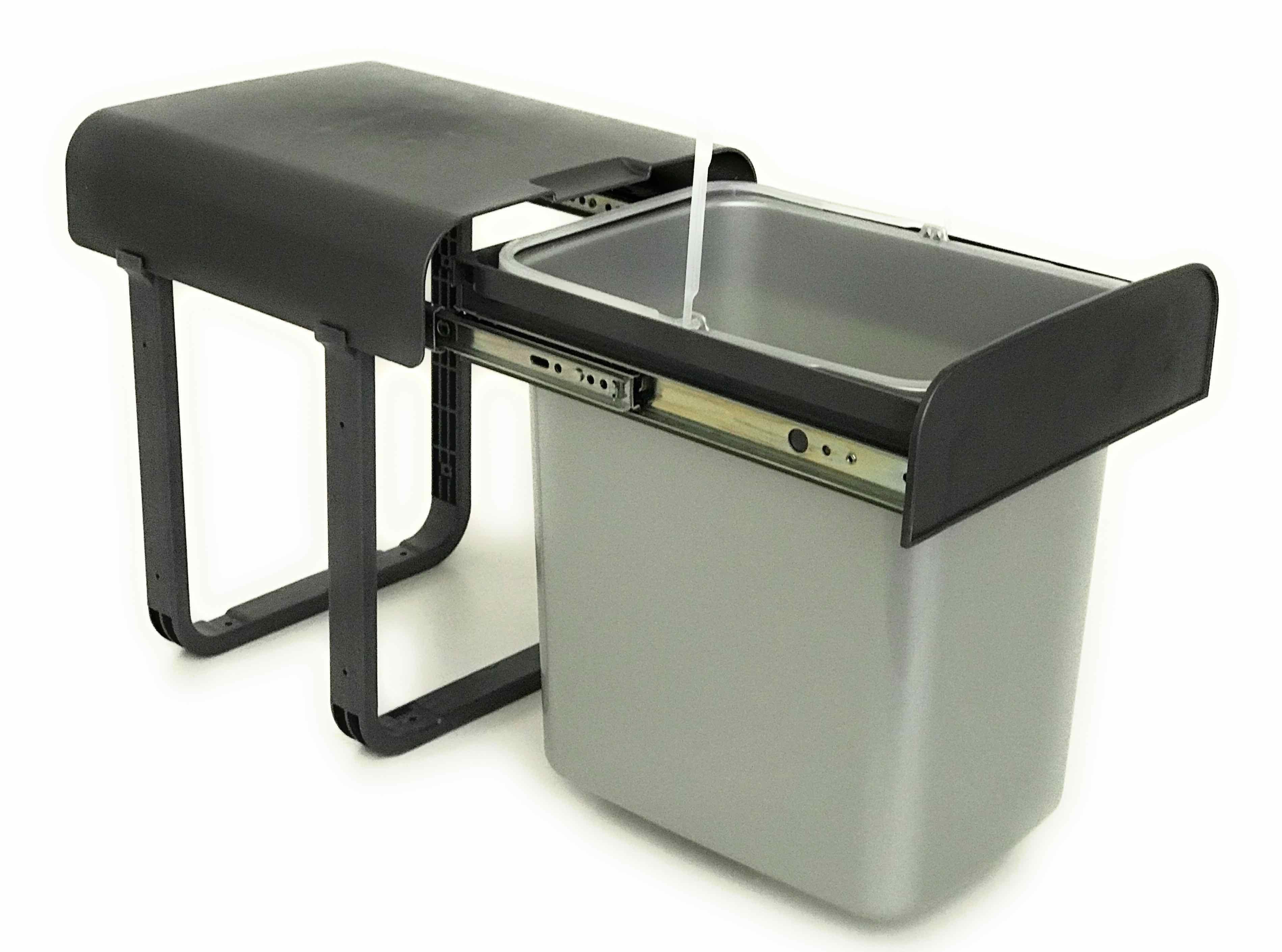 EKOTECH Einbaumülleimer EKOTECH Abfallsammler Aladin 1 x 16 Liter, Schrankbreite 40 cm