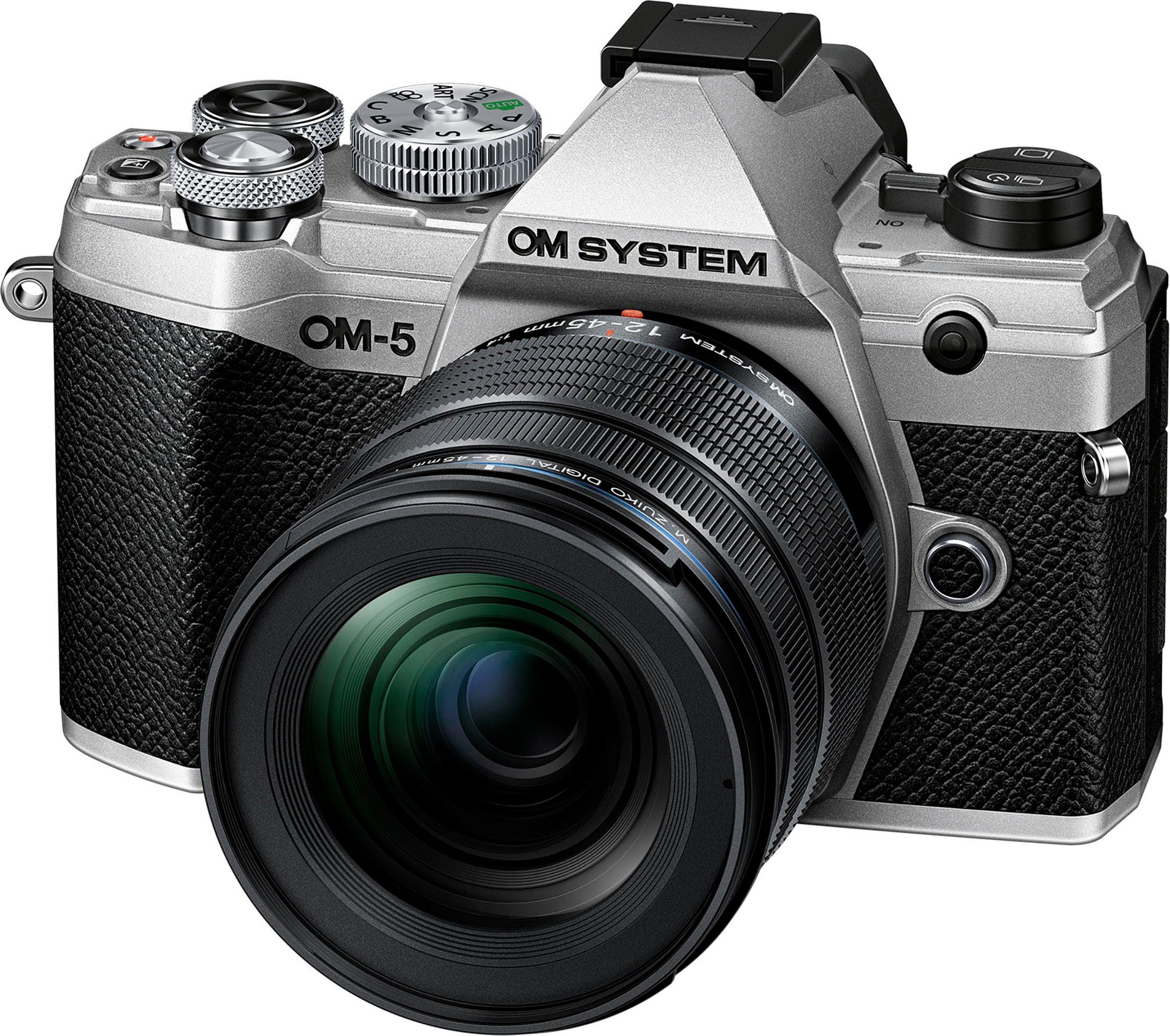 Olympus OM-5 1245 Bluetooth, (M.Zuiko MP, F4 WLAN ED 12‑45mm Systemkamera 20,4 PRO, Kit (Wi-Fi) Digital