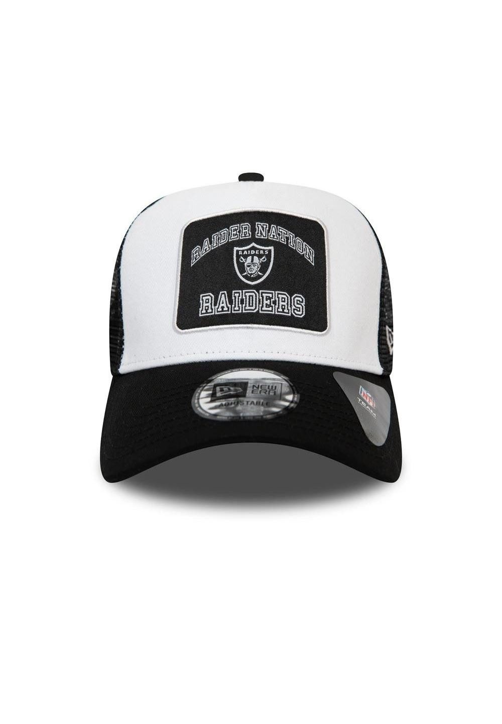 New Era Baseball Cap Las Vegas Raiders NFL Graphic Patch White Black A-Frame Adjustable Tru (1-St)