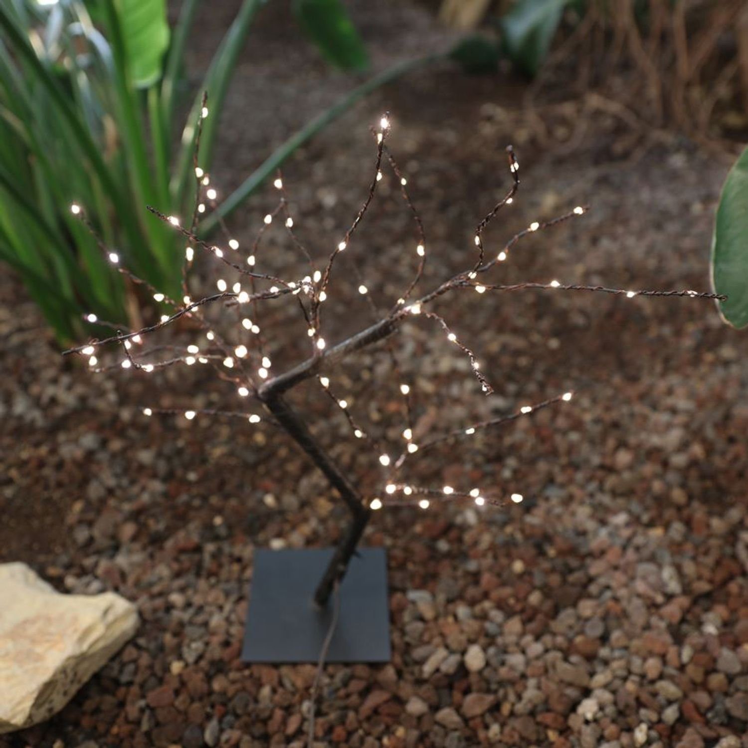 BURI Lichterkette LED Lichterbaum Leuchtbaum Dekobaum Gartendeko Weihnachtsdeko Baum Lic