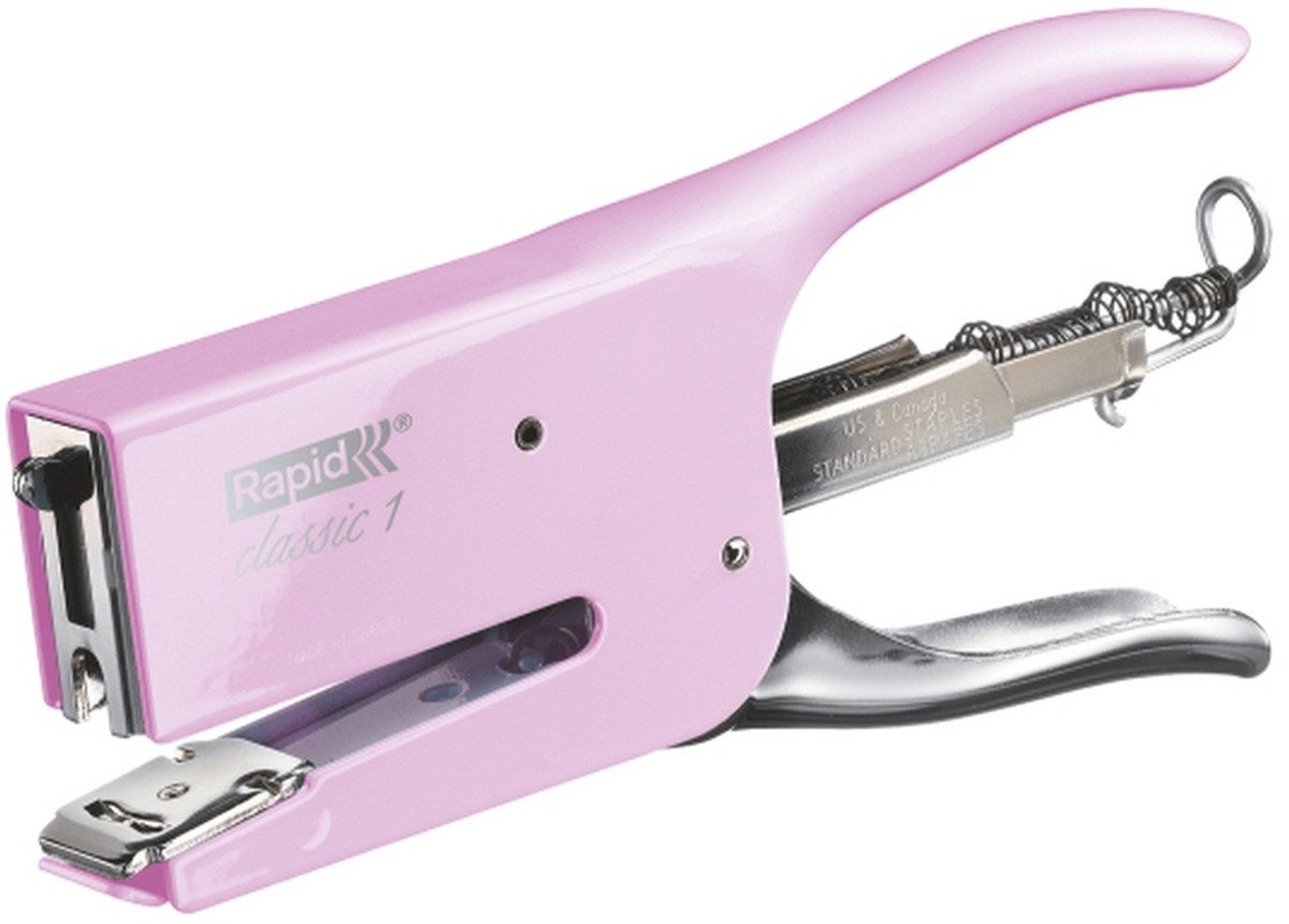 Heftgerät Heftzange K1 Metall 50 Blatt Heftklammerntyp 24/6-8 rosa