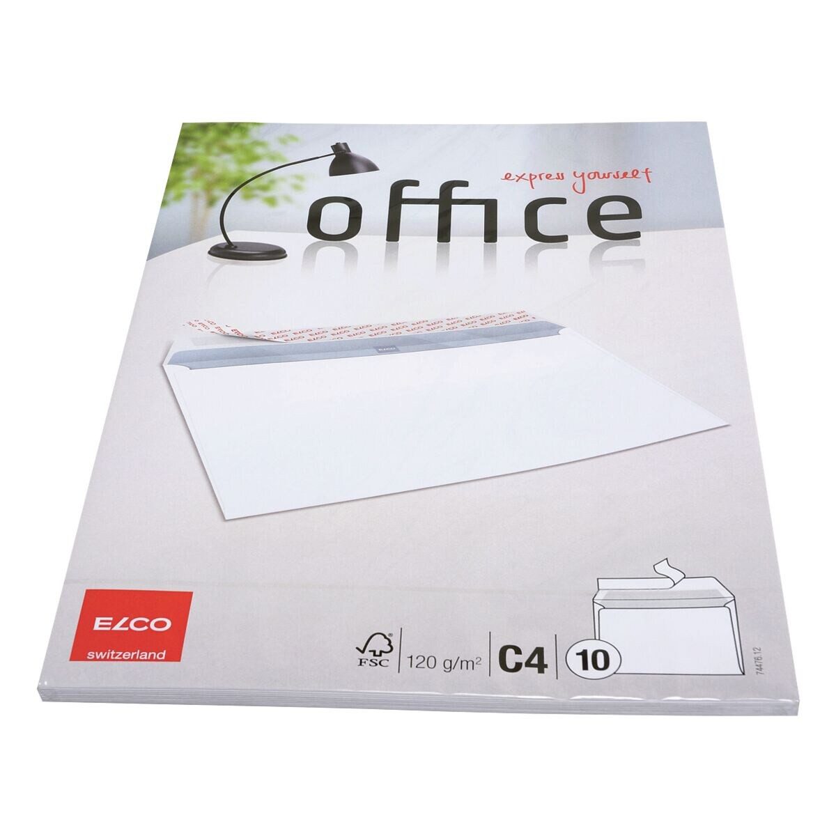 ELCO Briefumschlag Office, C4, ohne Fenster, Haftklebung