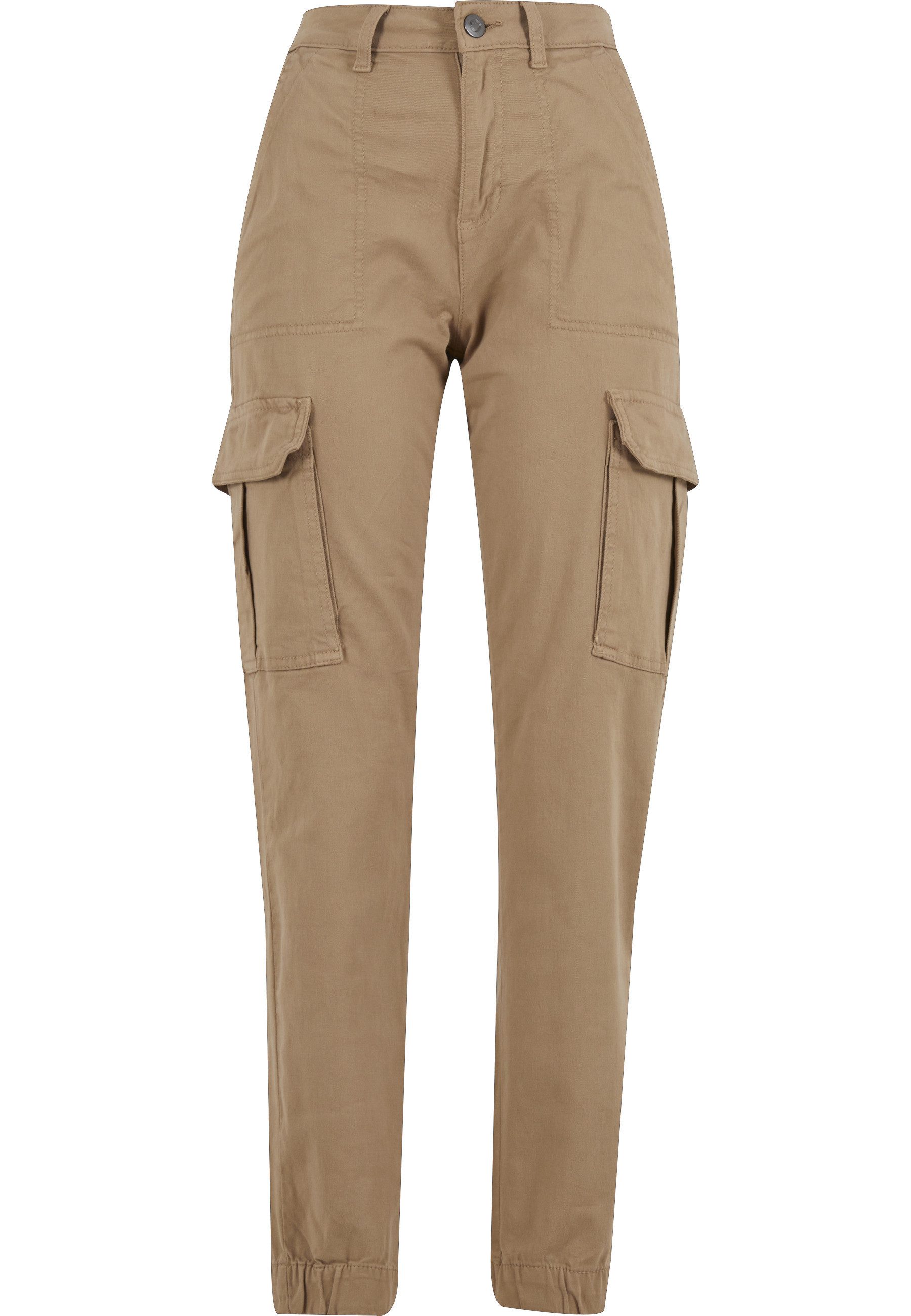 URBAN CLASSICS Stoffhose Urban Classics Damen Ladies Cotton Twill Utility P günstig online kaufen