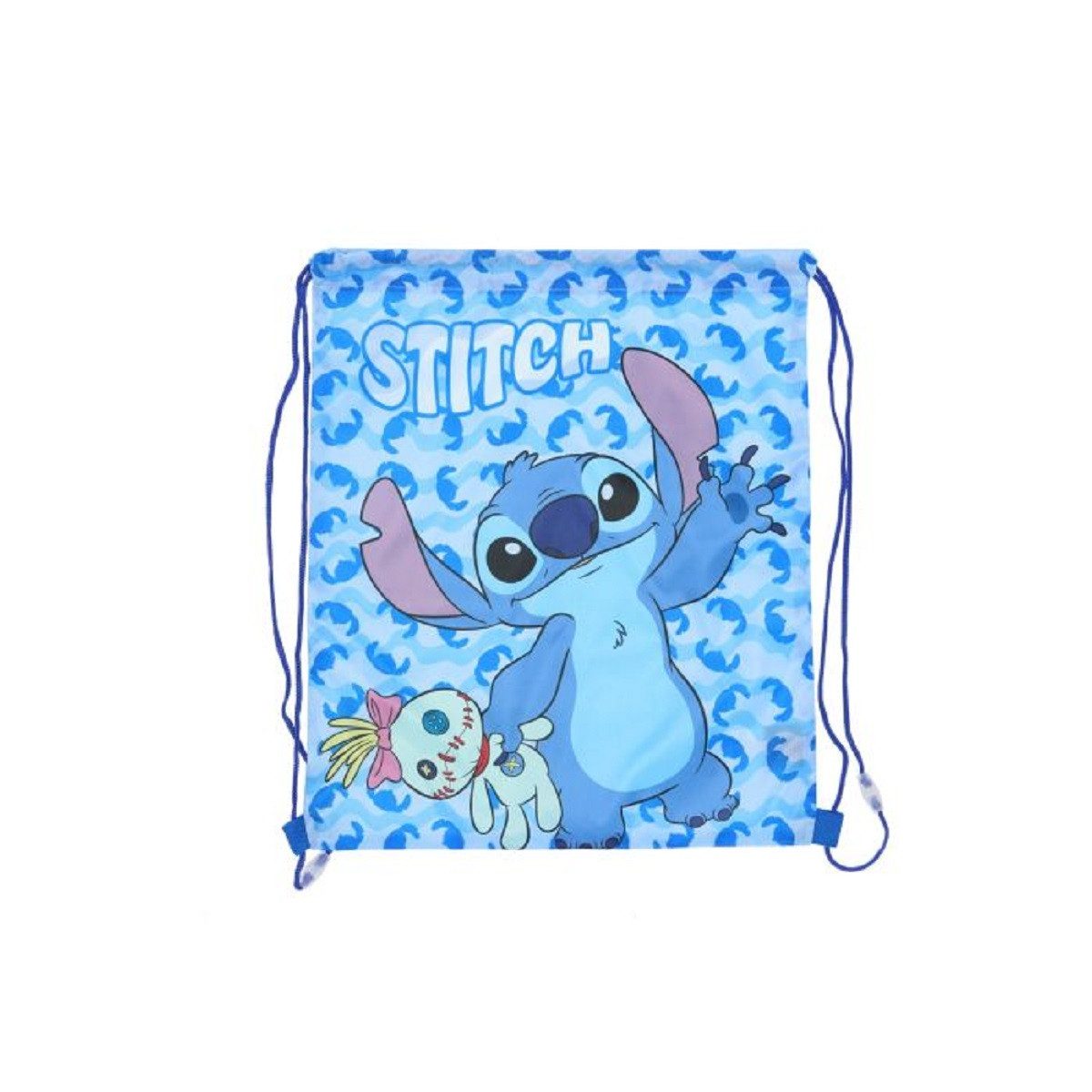 Lilo & Stitch Turnbeutel für Kinder – Leichter Sportbeutel 40x35 cm mit Kordelzug (1-tlg), Zusammenfaltbar, Vielseitig Einsetzbar