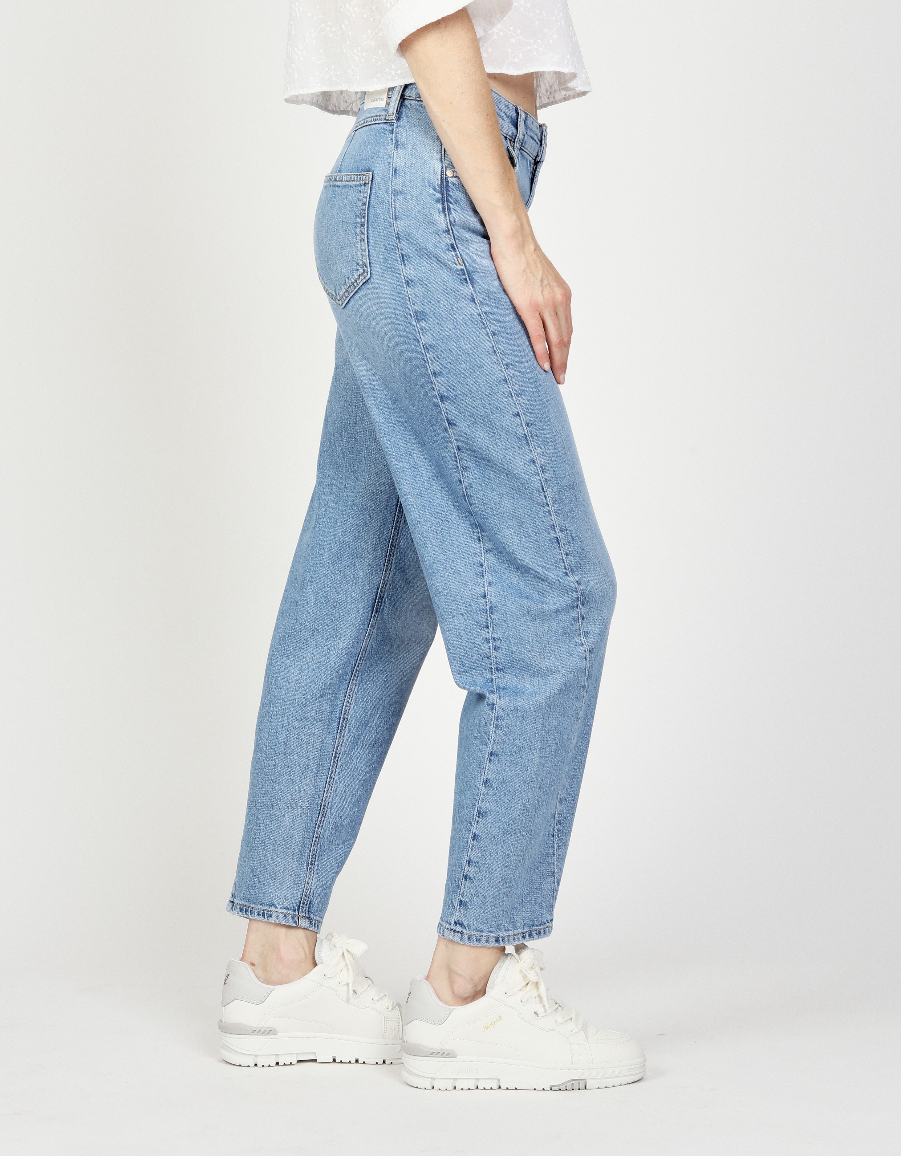 GANG 5-Pocket-Jeans 94BLAKE mit eingesetztem Seitenstreifen, cropped günstig online kaufen