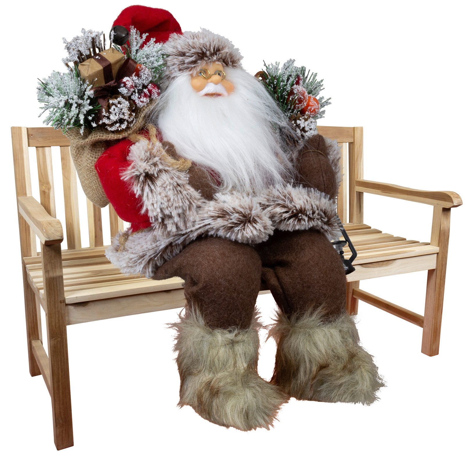 Christmas Paradise Weihnachtsmann sitzend 30cm - 5 Designs (Deko Figur, 1 S günstig online kaufen