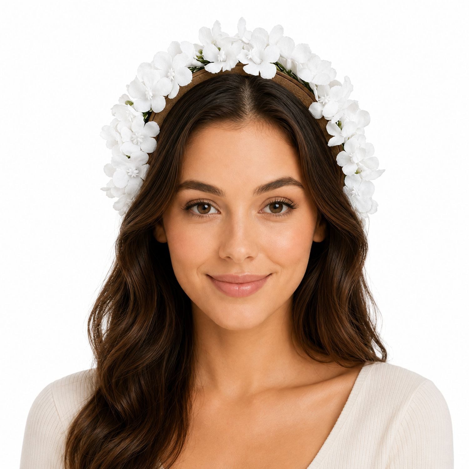 Haarreif Blumen Haarkranz "Marissa" mit zarten Blüten