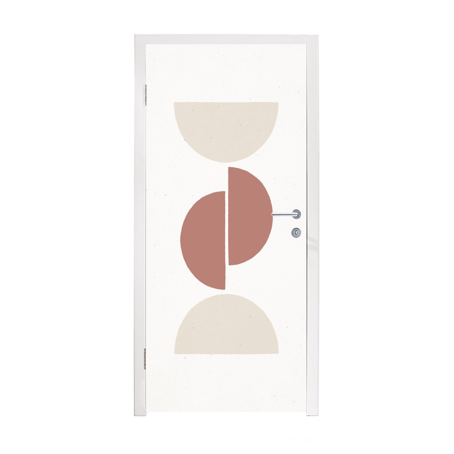 MuchoWow Türtapete Pastell - Minimalismus - Gestaltung, Matt, bedruckt, (1 St), Fototapete für Tür, Türaufkleber, 75x205 cm