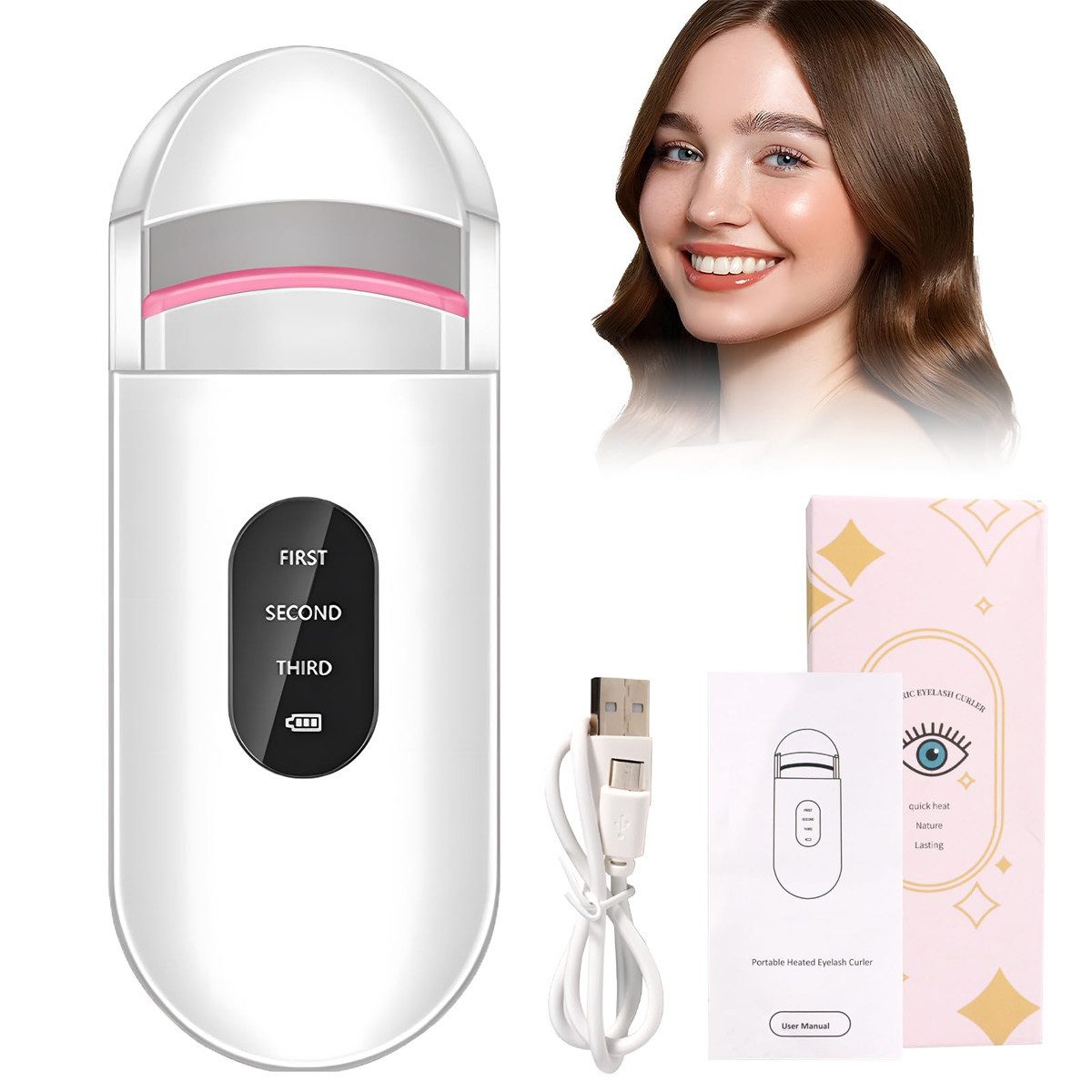 Wimpernzange Wimpernzange Beheizte Wimpernzange Elektrische Wimpernzange,3 Heizmodi