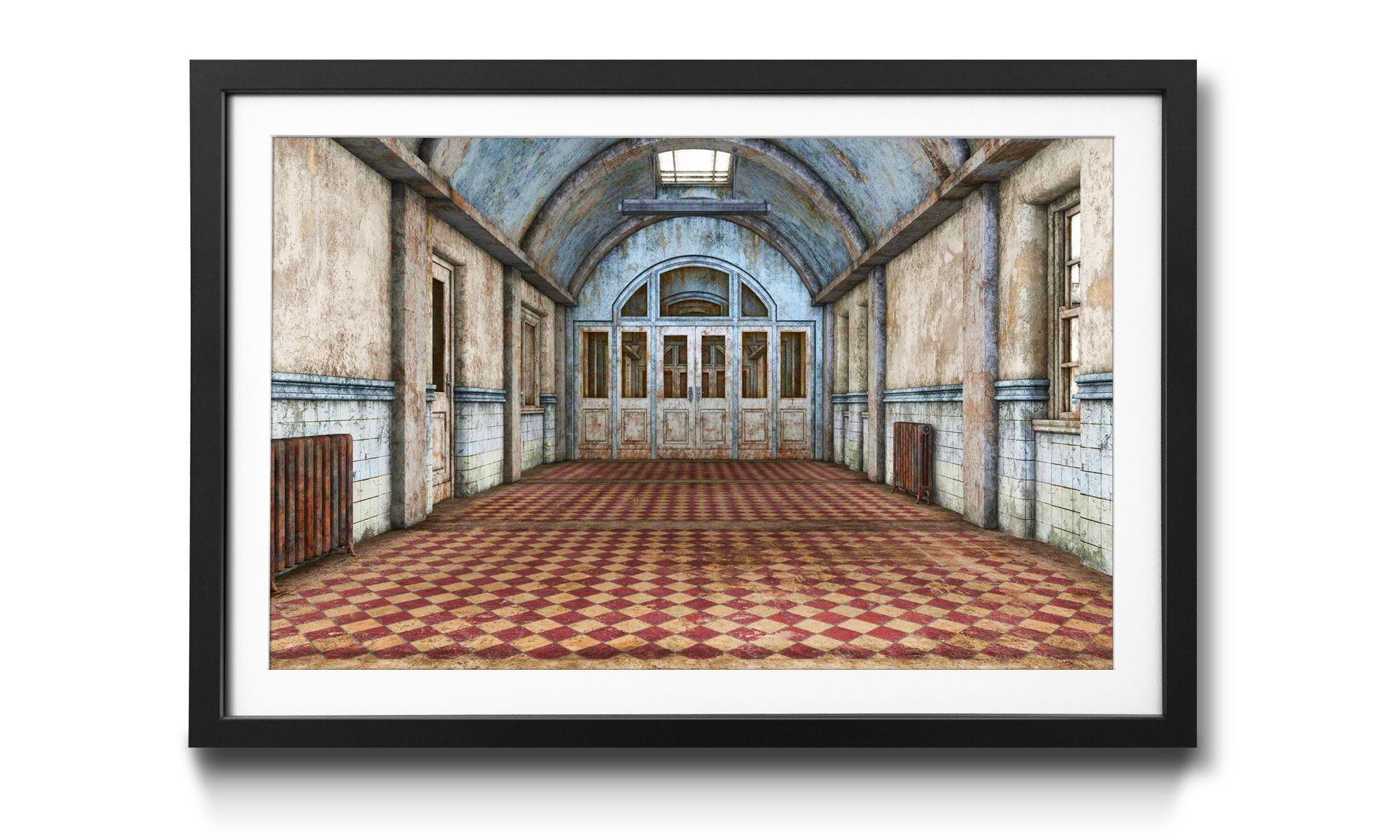 WandbilderXXL Bild mit Rahmen Sanatorium, Lost Place, Wandbild, in 4 Größen erhältlich