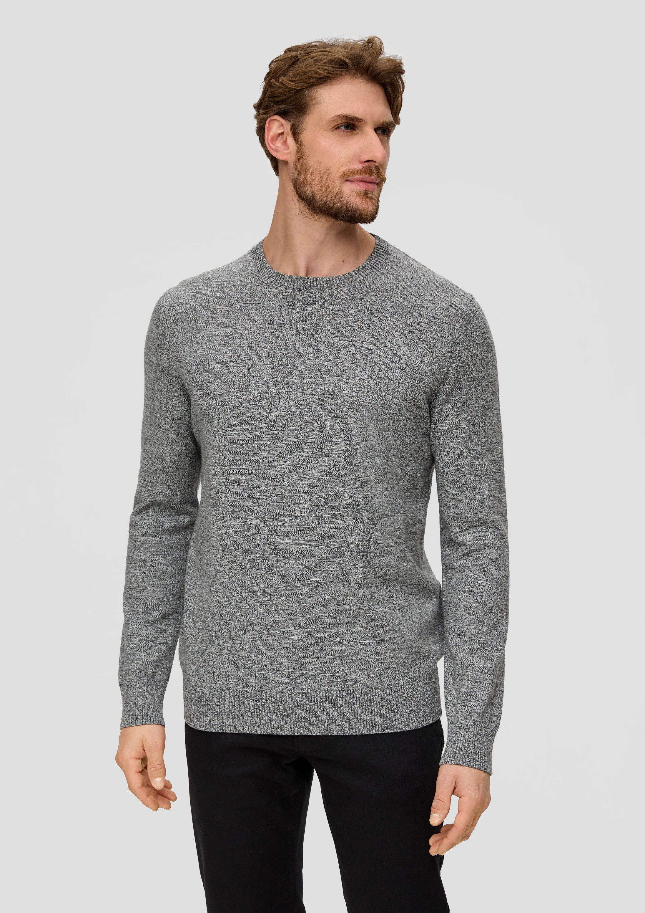 s.Oliver Longpullover Strickpullover Strickpullover aus Effektgarn