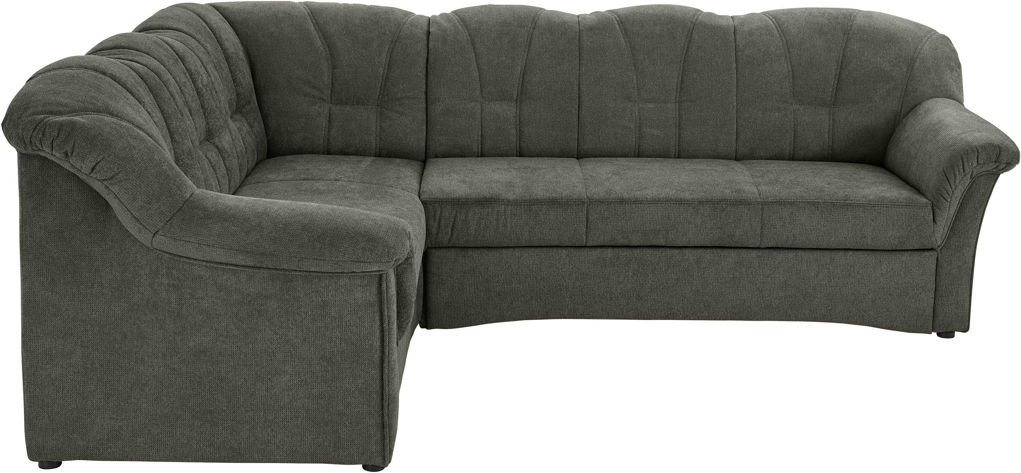 DOMO collection Ecksofa Papenburg B/T/H: 242/190/84 cm L-Form, wahlweise mit Bettfunktion, Langer Schenkel links oder rechts