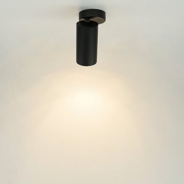 Licht-Erlebnisse Deckenstrahler COLENE, ohne Leuchtmittel, Deckenlampe Schwarz verstellbar GU10 Metall Beleuchtung Spot Flur