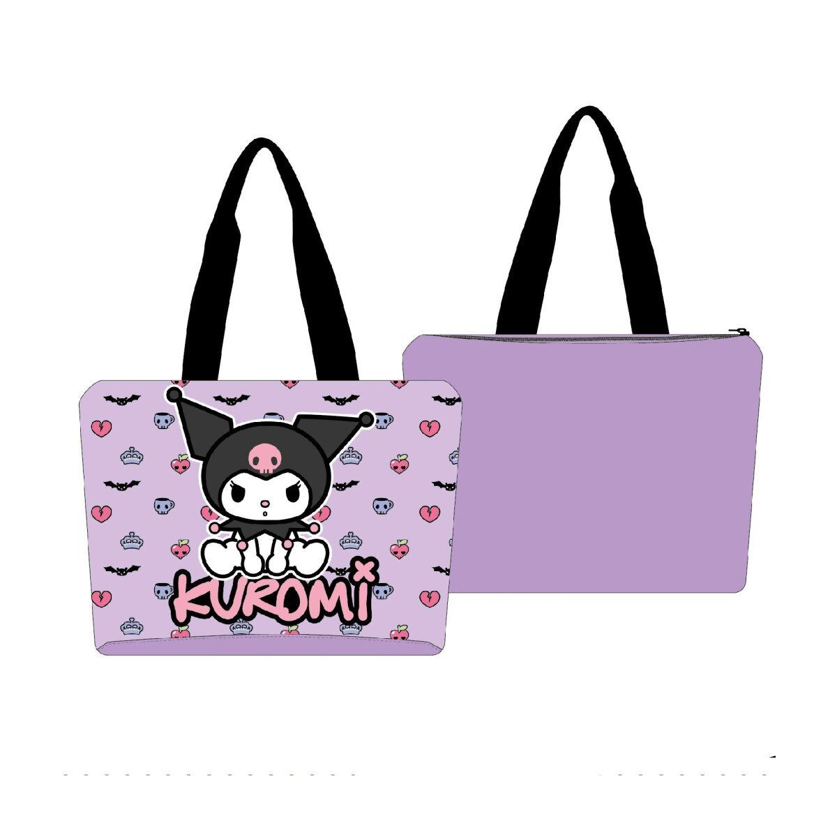 Hello Kitty Strandtasche Hello Kitty Strandtasche 47cm – Kuromi Design Sanrio Bag (1-tlg)