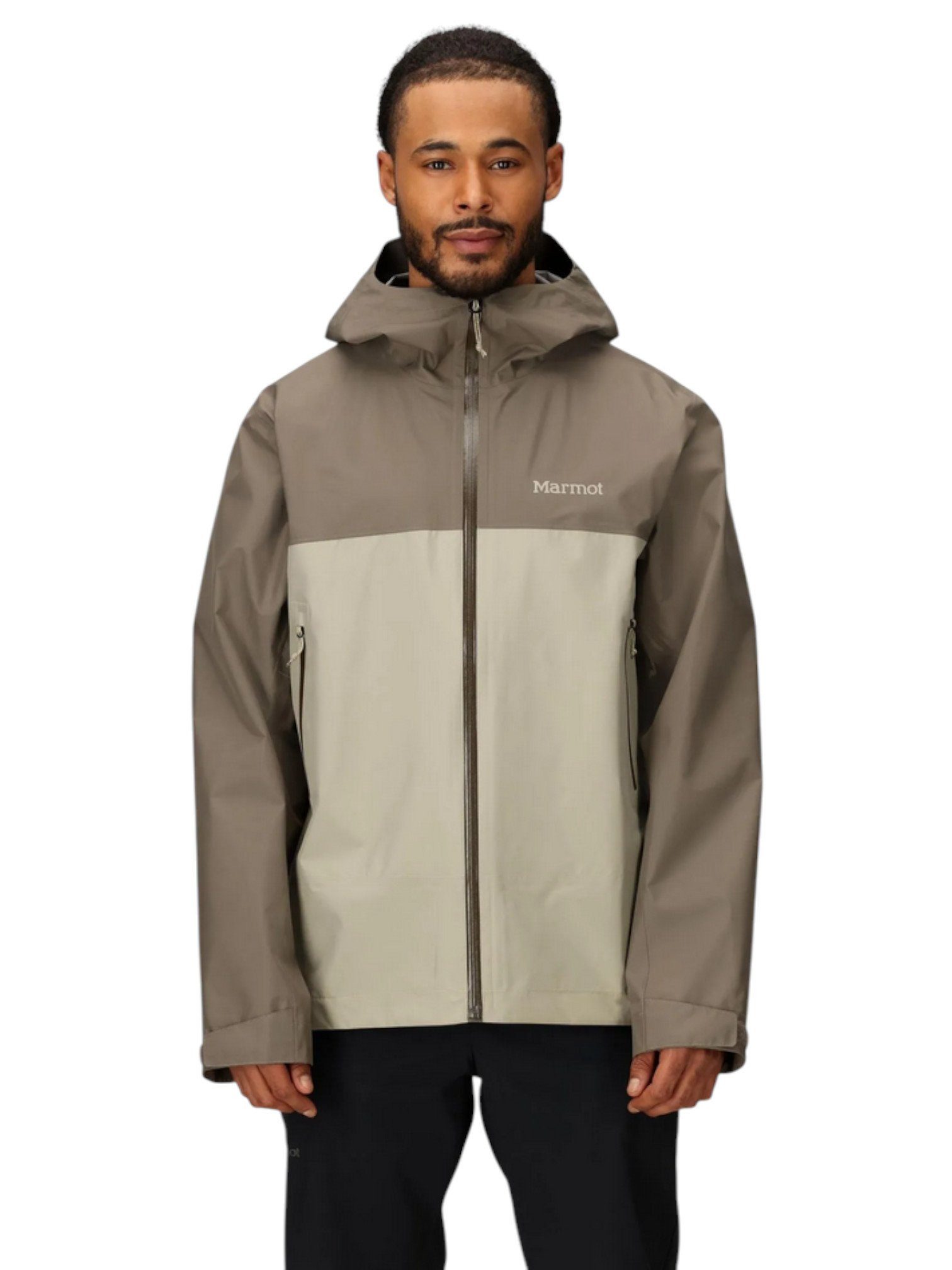 Marmot Regenjacke Minimalist Pertex (wasserdicht, winddicht) grau/beige Herren