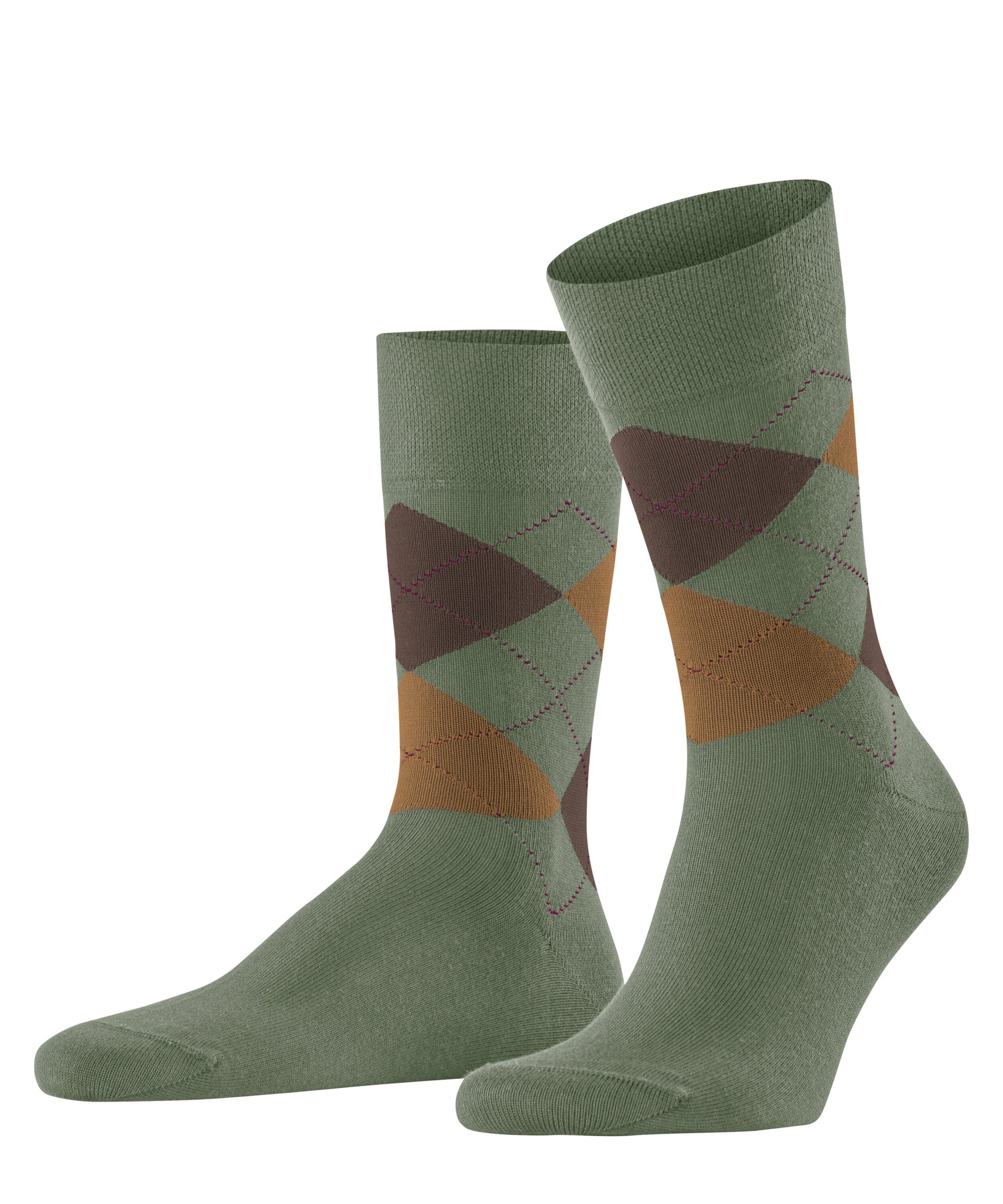 FALKE Socken Sensitive Argyle (1-Paar) khaki (7217)