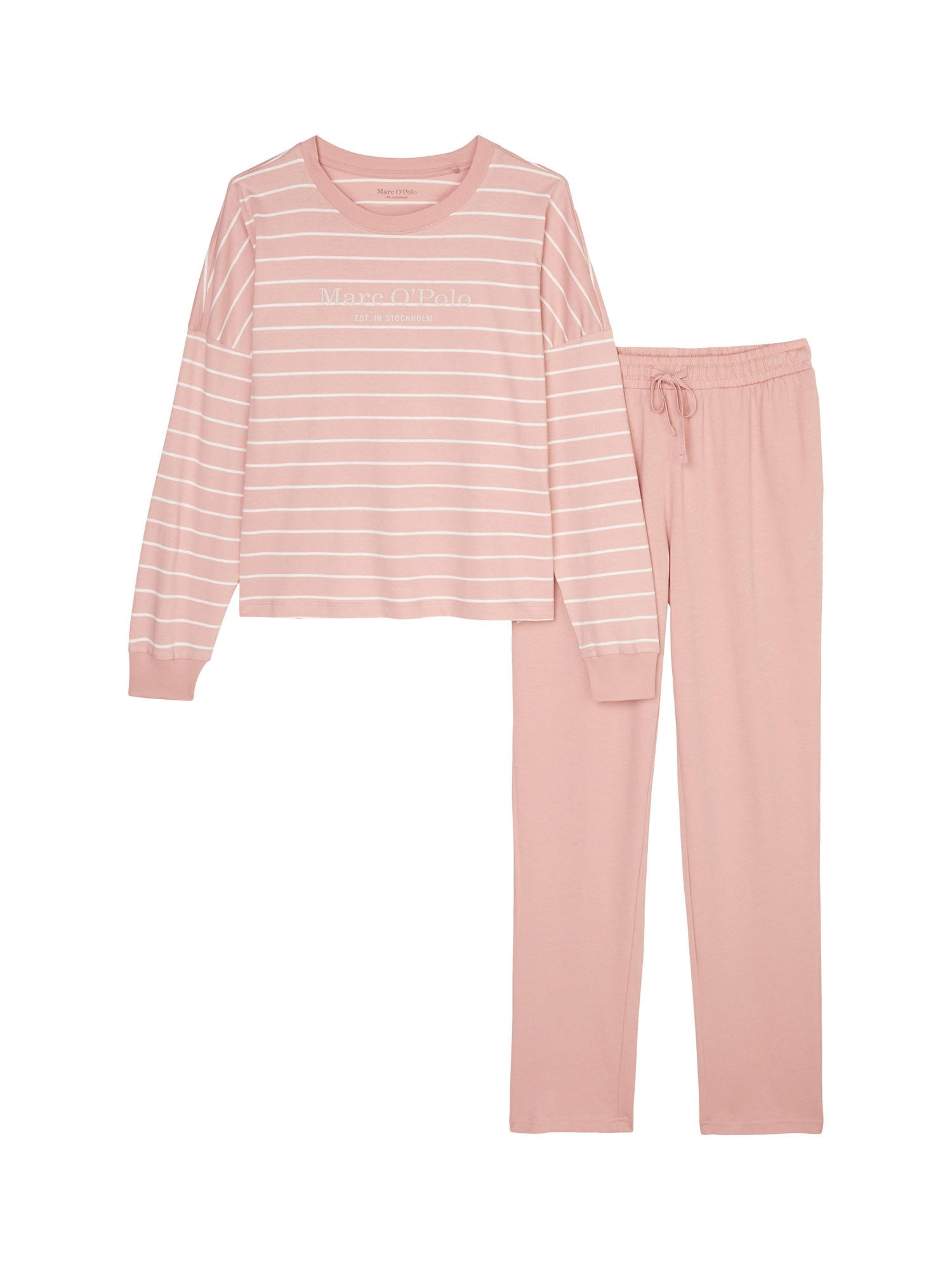 Marc O'Polo Pyjama Mix & Match Cotton (2 tlg) schlafanzug schlafmode bequem günstig online kaufen