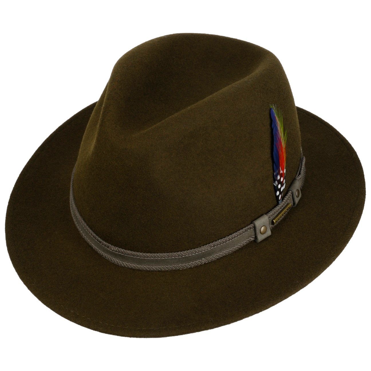 Stetson Filzhut (1-St) mit Lederband, Made in the EU