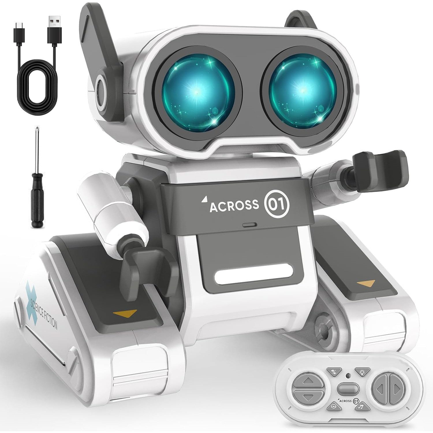 RC-Roboter RC-Roboter Wiederaufladbares Ferngesteuertes Roboter Spielzeug grau