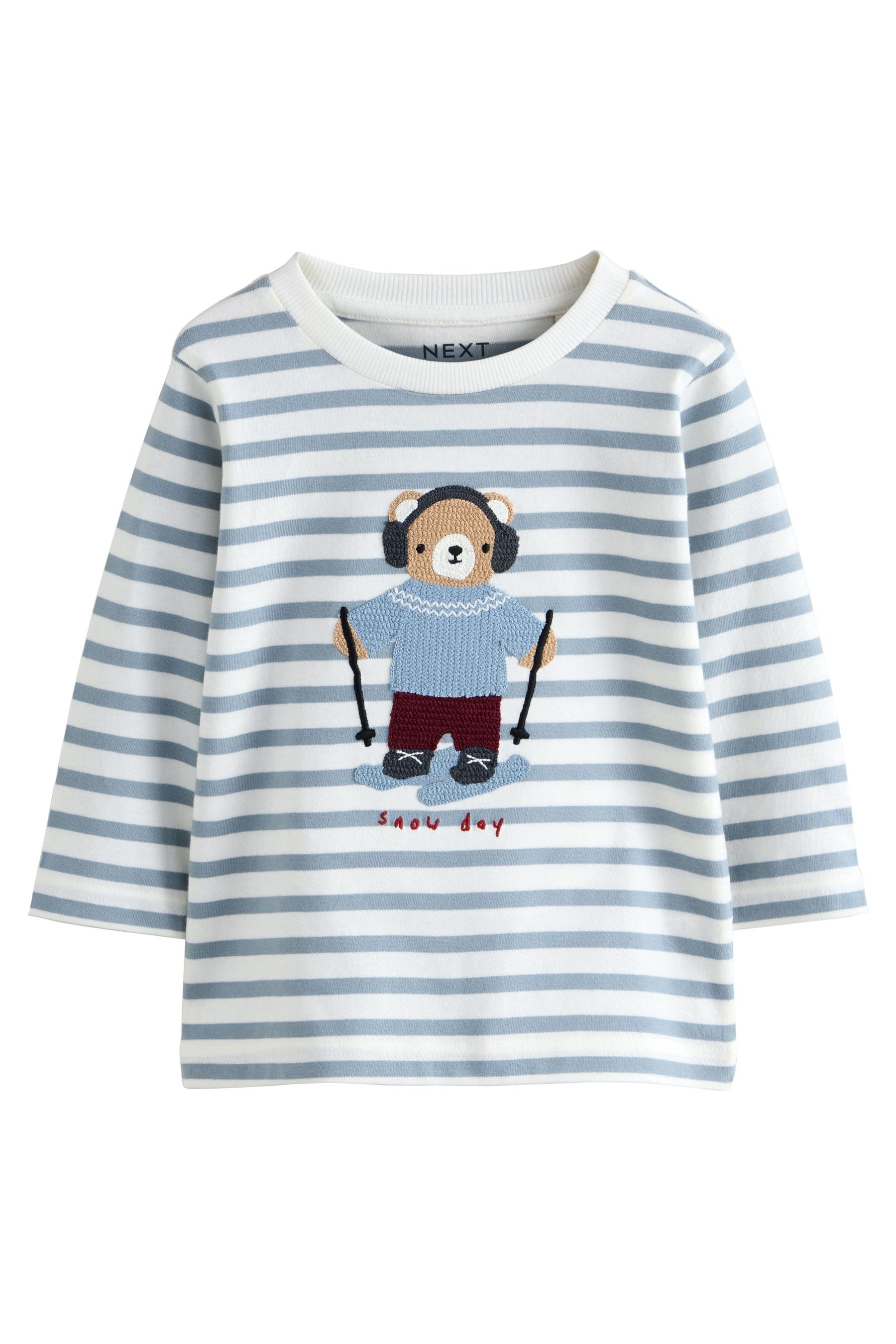 Next Langarmshirt Langärmeliges Shirt mit Applikation günstig online kaufen