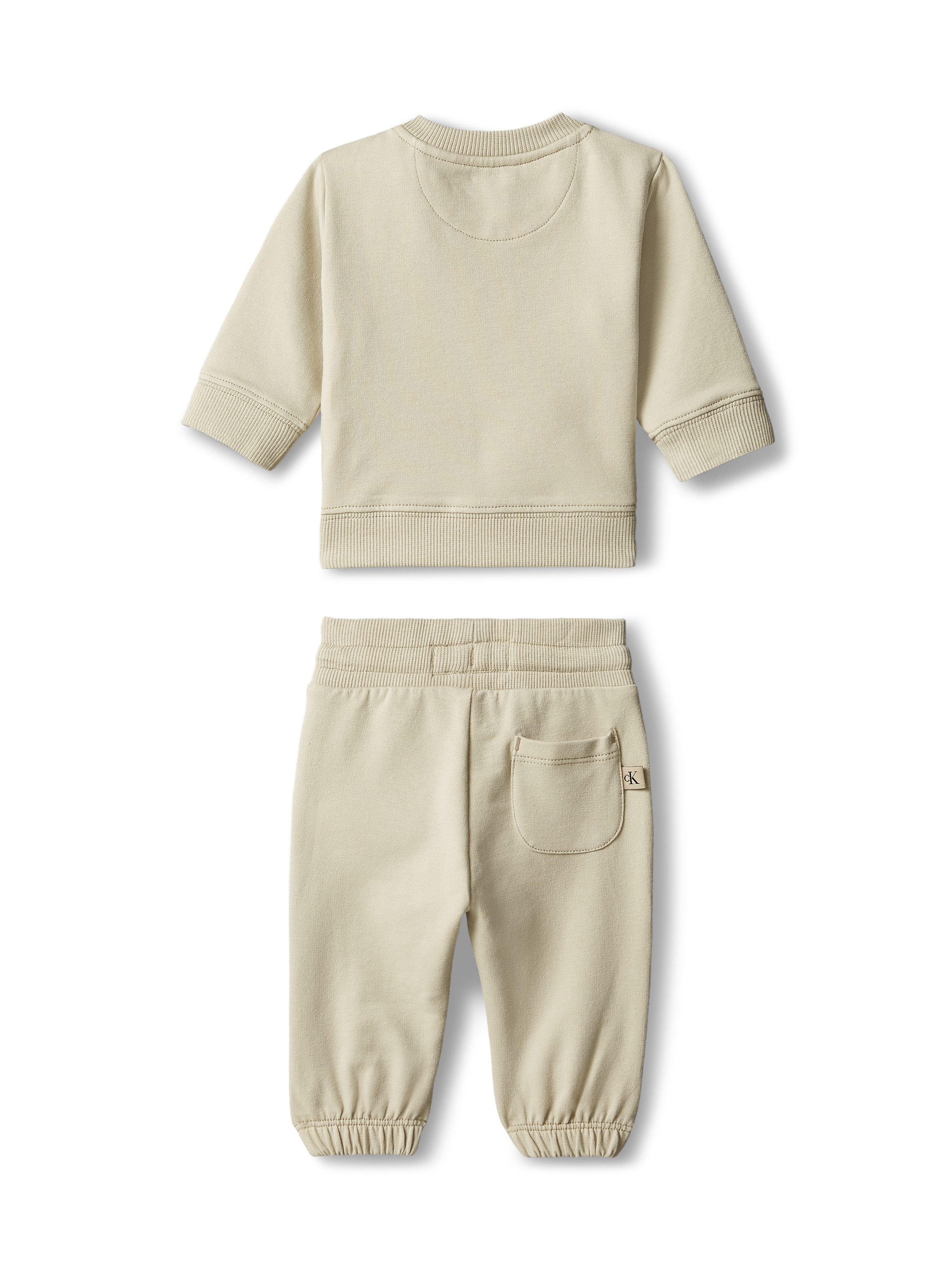 Calvin Klein Jeans Langarmshirt & Hose MONOLOGO SWEATSHIRT SET (Set) Regular fit, Logoschriftzug