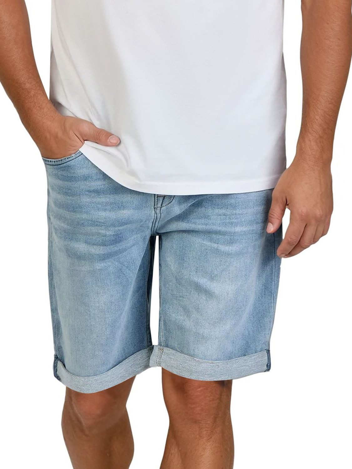 DENIMFY Jeansshorts Herren Shorts DFAri Regular Fit Bermudashorts mit Stretch