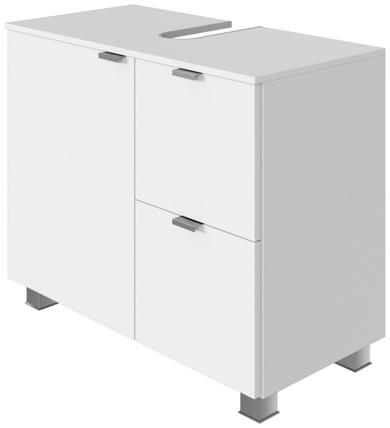 welltime Waschbeckenunterschrank "Bauska", 70 cm breit, mit 2 Auszügen günstig online kaufen