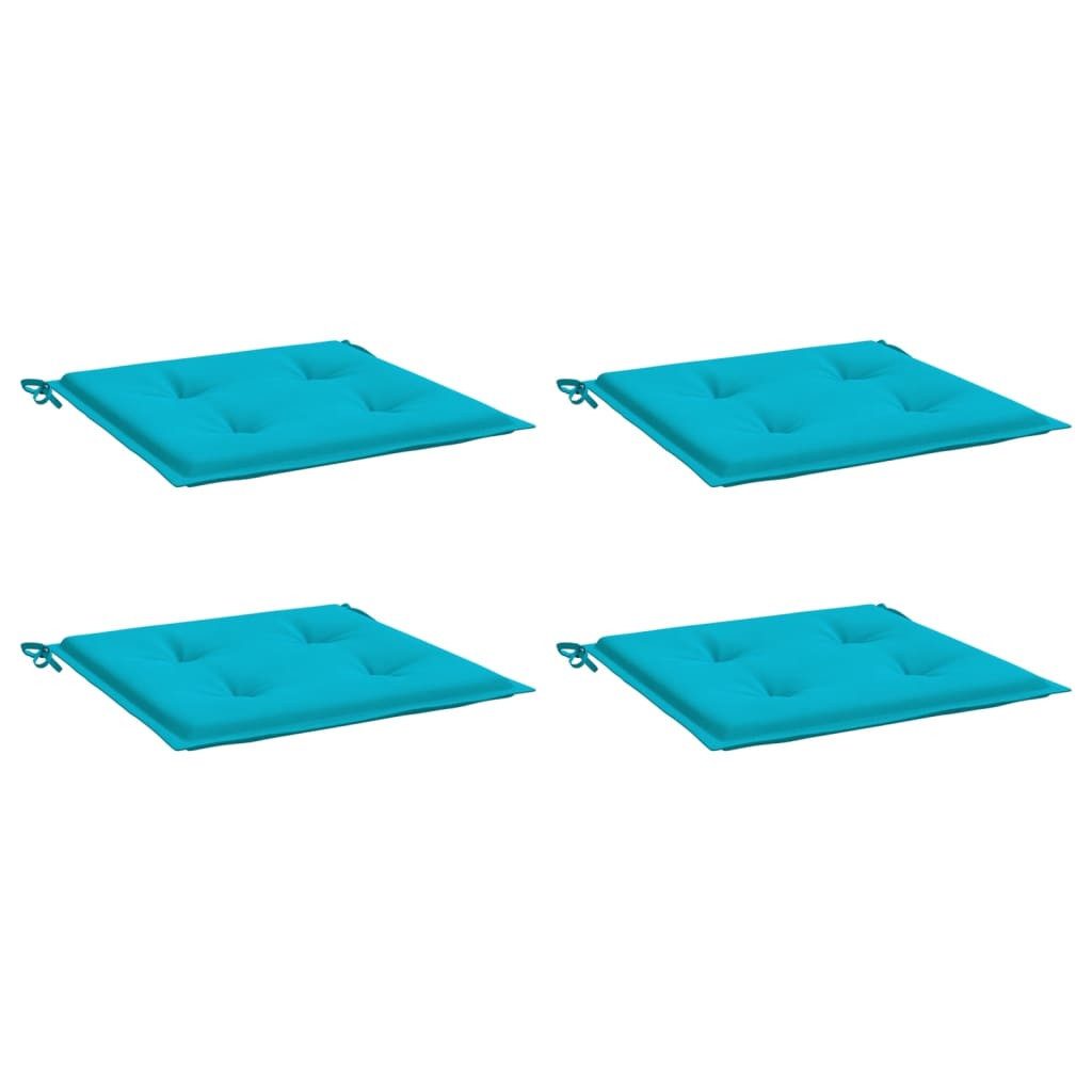 vidaXL Sitzauflage Gartenstuhl-Kissen 4 Stk. Türkis günstig online kaufen