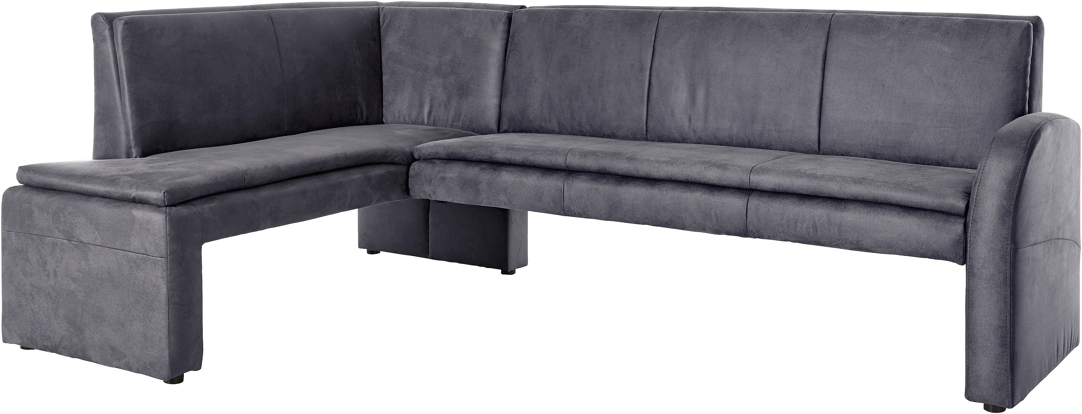 exxpo - sofa fashion Eckbank Cortado, elegant und modern mit hohem Sitzkomfort, hohe Bodenfreiheit, schöne Detailverarbeitung, wahlweise Lederbezug