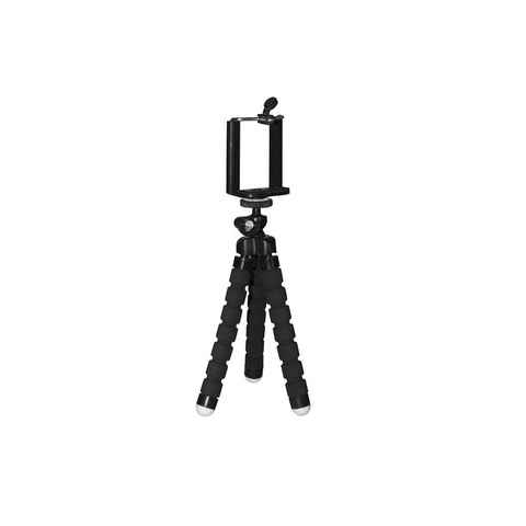 Ultron Selfie Tripod Smartphone-Halterung, (Smartphone Halterung, Dreibein Stativ, 3D Kugelgelenk, Handy, Kamera, Zubehör, schwarz)