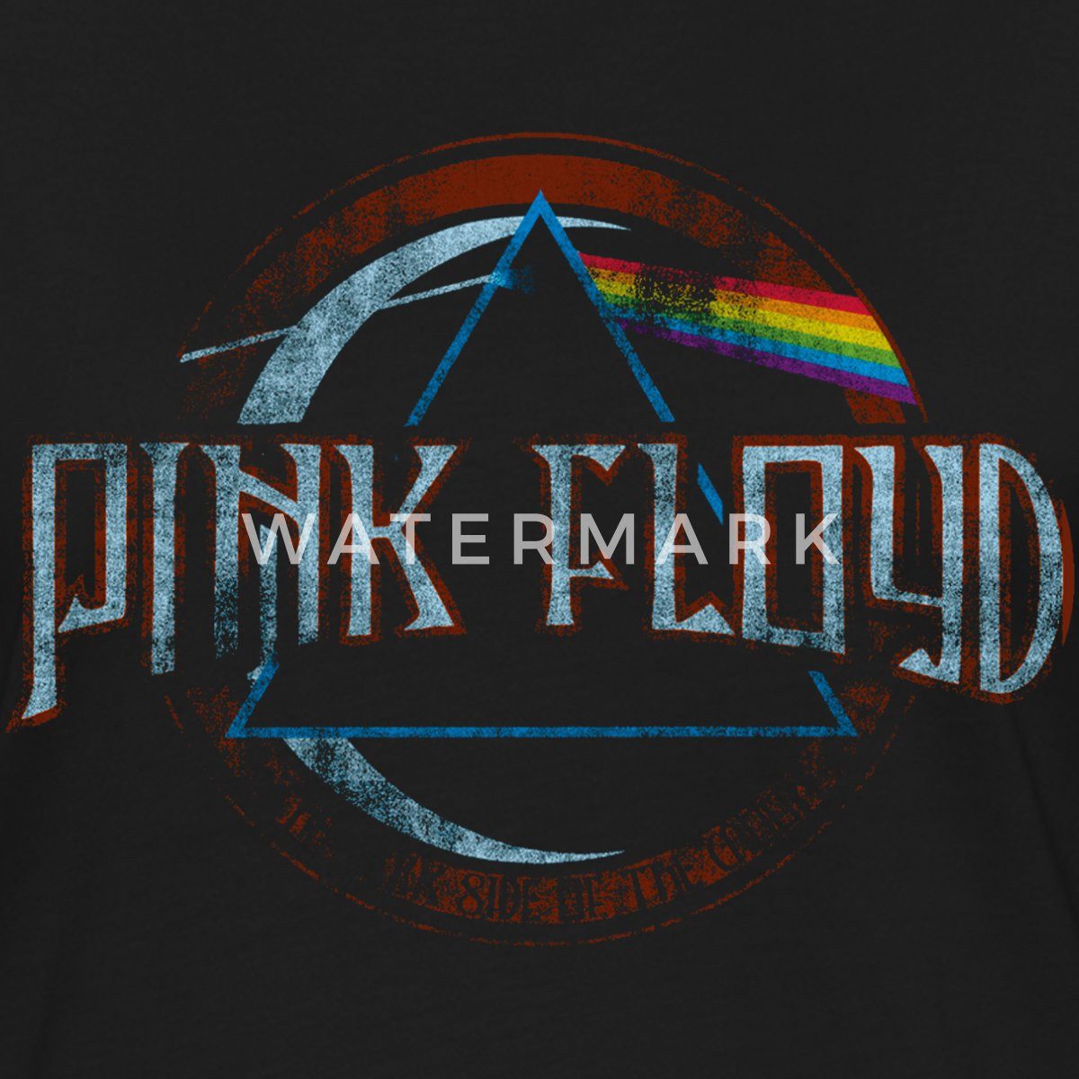 Spreadshirt T-Shirt Pink Floyd Prism Logo Frauen Kontrast T-Shirt (1-tlg)