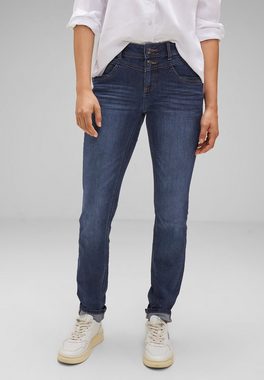 STREET ONE Comfort-fit-Jeans mit Doppelknopf