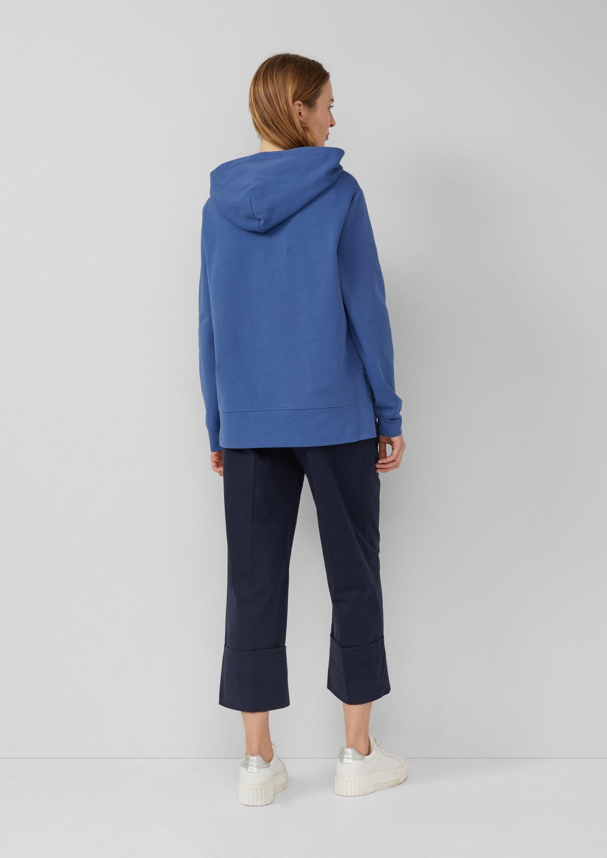 s.Oliver Sweatshirt Sweatshirt Sweatshirt im Relaxed Fit mit Seitenschlitz