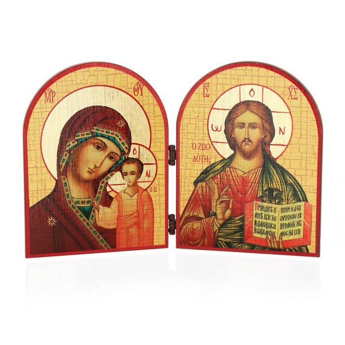 NKlaus Bild Gottesmutter Von Kazan und Jesus Christus Diptycho Religion