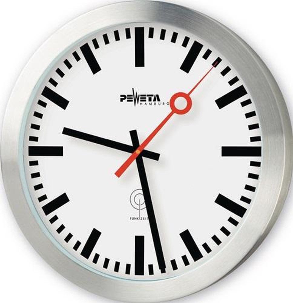Peweta Wanduhr PEWETA Wanduhr Bahnhof