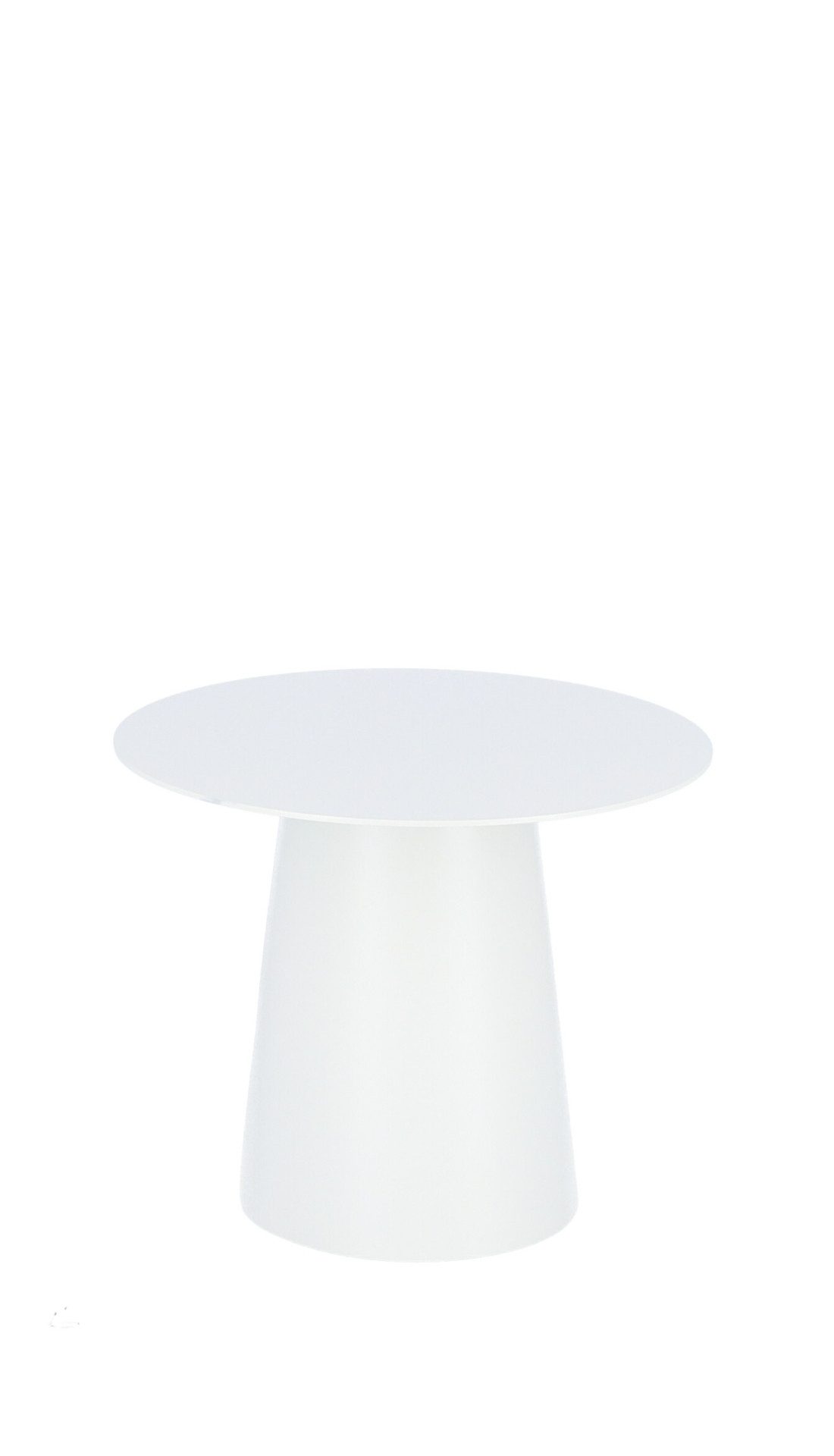 jankurtz Beistelltisch Feel aus Aluminium, Weiß, Ø 40 cm