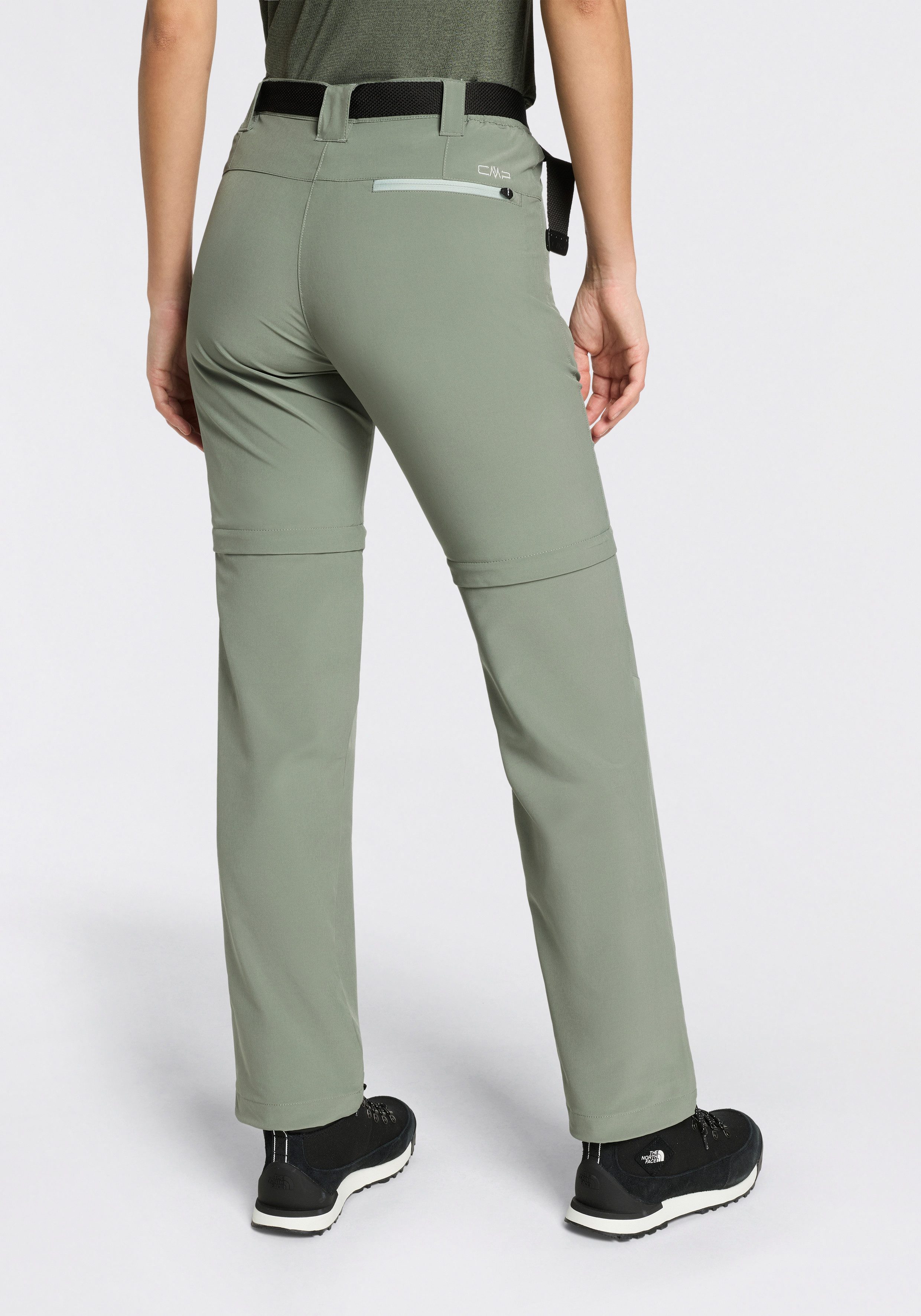 CMP Zip-off-Hose (Set, mit Gürtel) Elastisch & Schnell trocknend & Atmungsaktiv