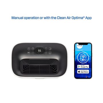 Clean Air Optima Luftentfeuchter CA-706 SMART - Luftentfeuchter und Luftreiniger, für 175 m³ Räume, Entfeuchtung 20 l/Tag, Tank 6,5 l, Clean Air Optima® App