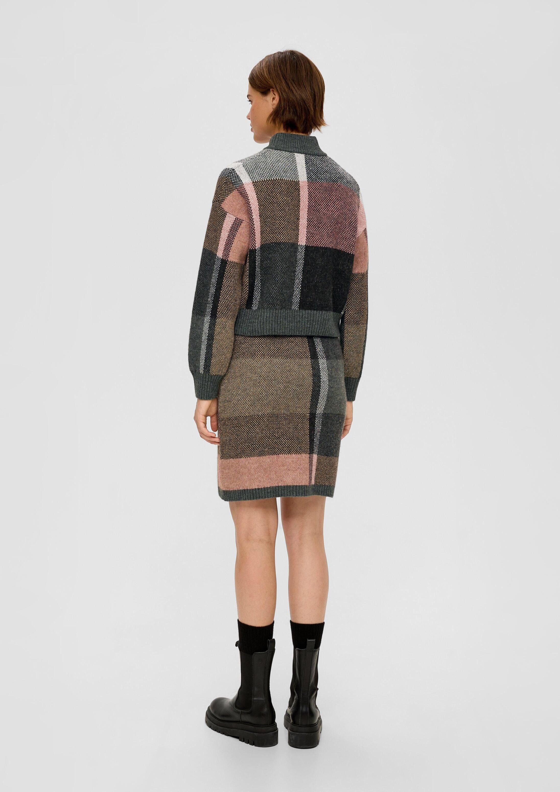 s.Oliver Longpullover Strickpullover Strickpullover aus Wollmix