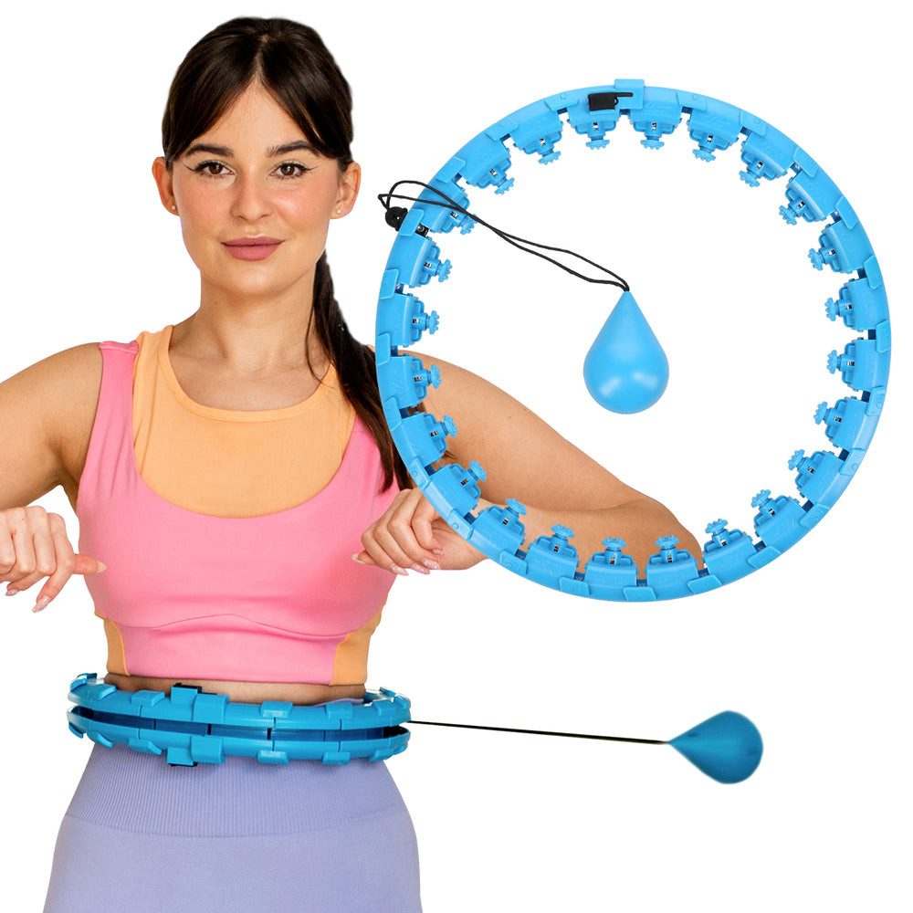 HMS Hula-Hoop-Reifen Massage Hoop Fitnessreifen (Spar-Set, 1-tlg., 42 cm verstellbar), verstellbar, Schwerkraftball, Massagepunkte