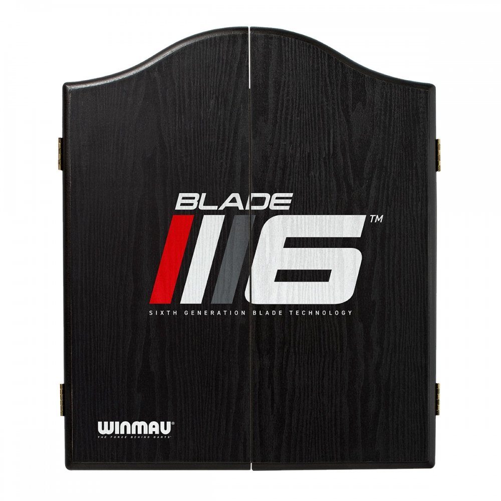 Winmau Dartscheibe Cabinet Blade 6, (Packung), Türen mit Magnetverschluss