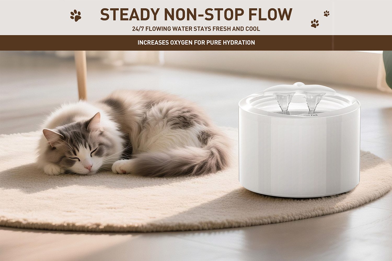 zggzerg Trinkbrunnen Katzenbrunnen, Automatischer, Ultraleiser Katzen Wasse günstig online kaufen